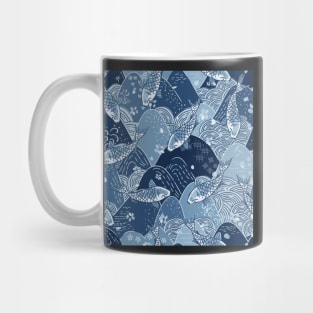 Japanese koi mountain pattern Mug